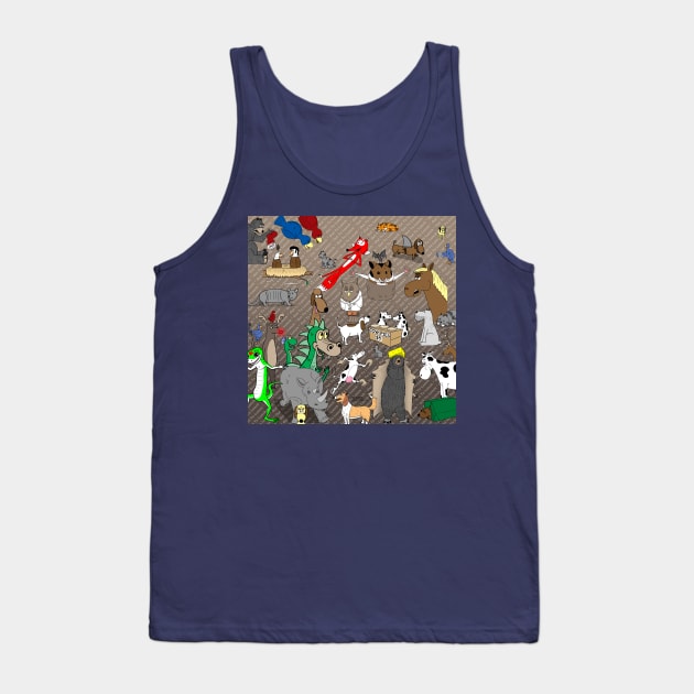 Out to Lunch Animals Collection Tank Top by OutToLunch